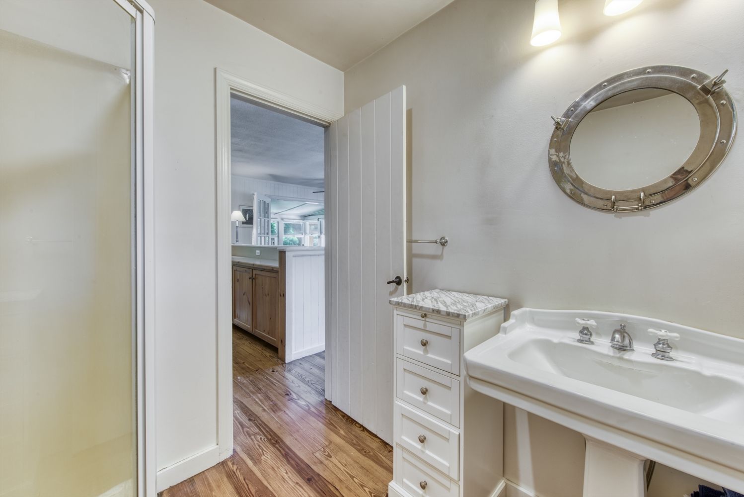 Bath with Glass Shower