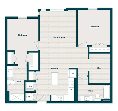 Floor plan B1BD