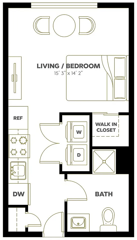 Floor plan Studio A4A