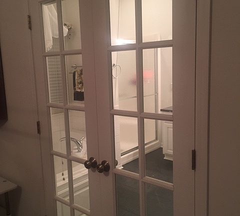 french doors to master bath