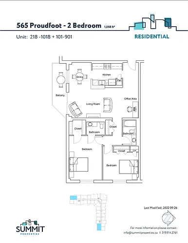 Floor plan 2 bedroom 2 Bed 1.5 Bath 8