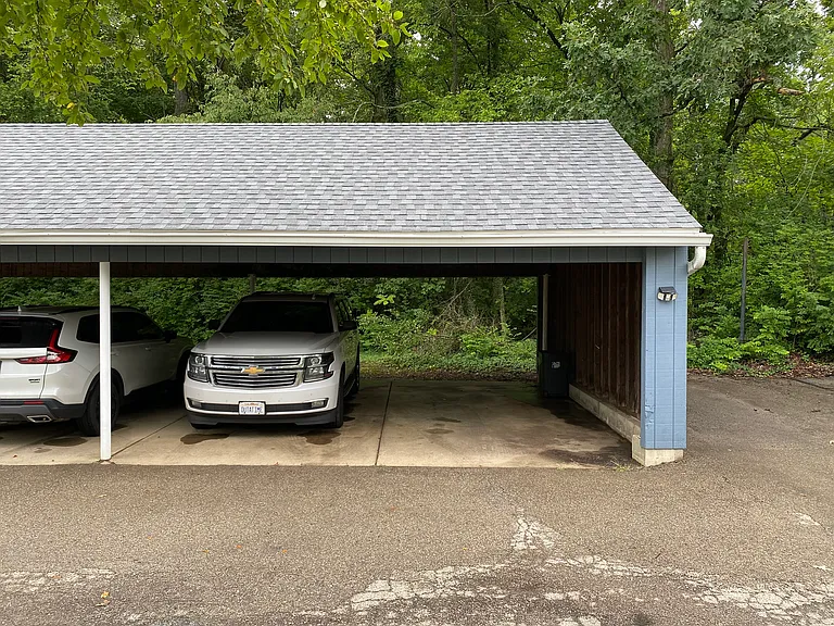 Two vehicle carport
