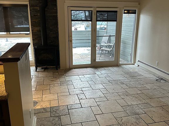 Living/Dining Area with Gas Fireplace