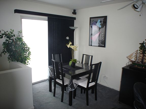 Dining Room w/Sliding Glass door to Deck 