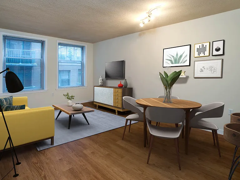 Living and Dining Room with Hard Surface Flooring