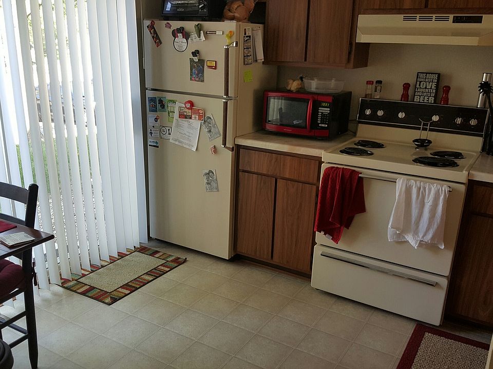 Kitchen is a good size with a small area for a dinning room