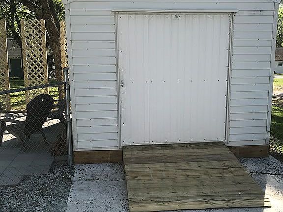 10x12 wired storage building