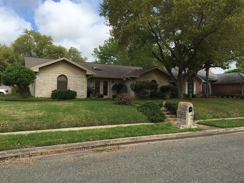 Front of home, on corner lot