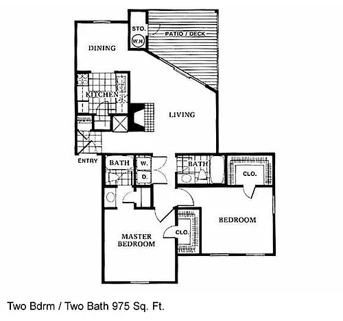 Floor plan Two Bedroom