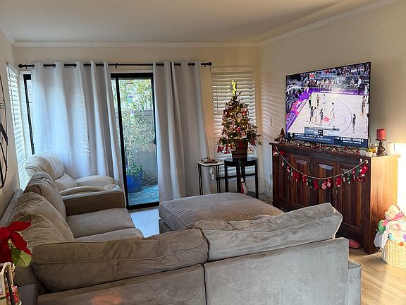 Unit is unfurnished. This photo is from a prior tenant. Property is well maintained, freshly painted, and professionally cleaned.