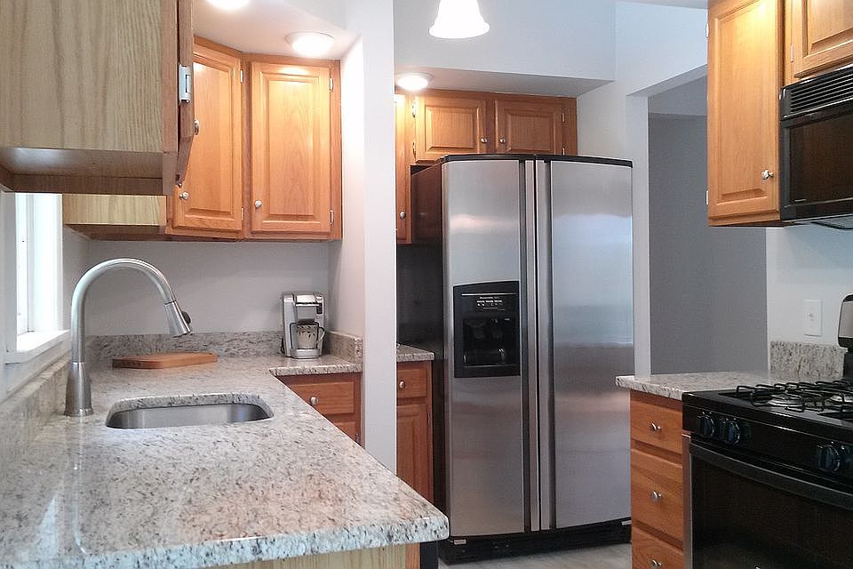 Granite and stainless in kitchen