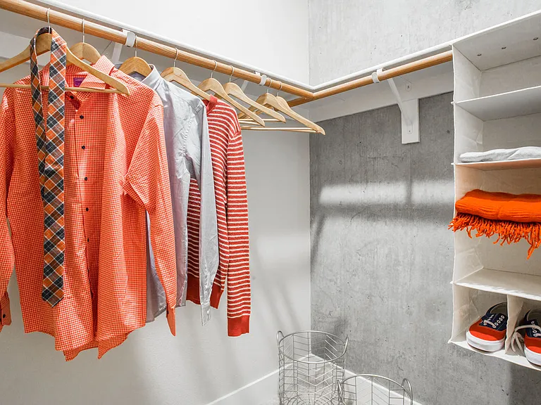 Spacious closets