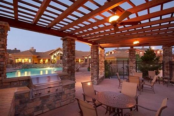 Outdoor pavilion with grill