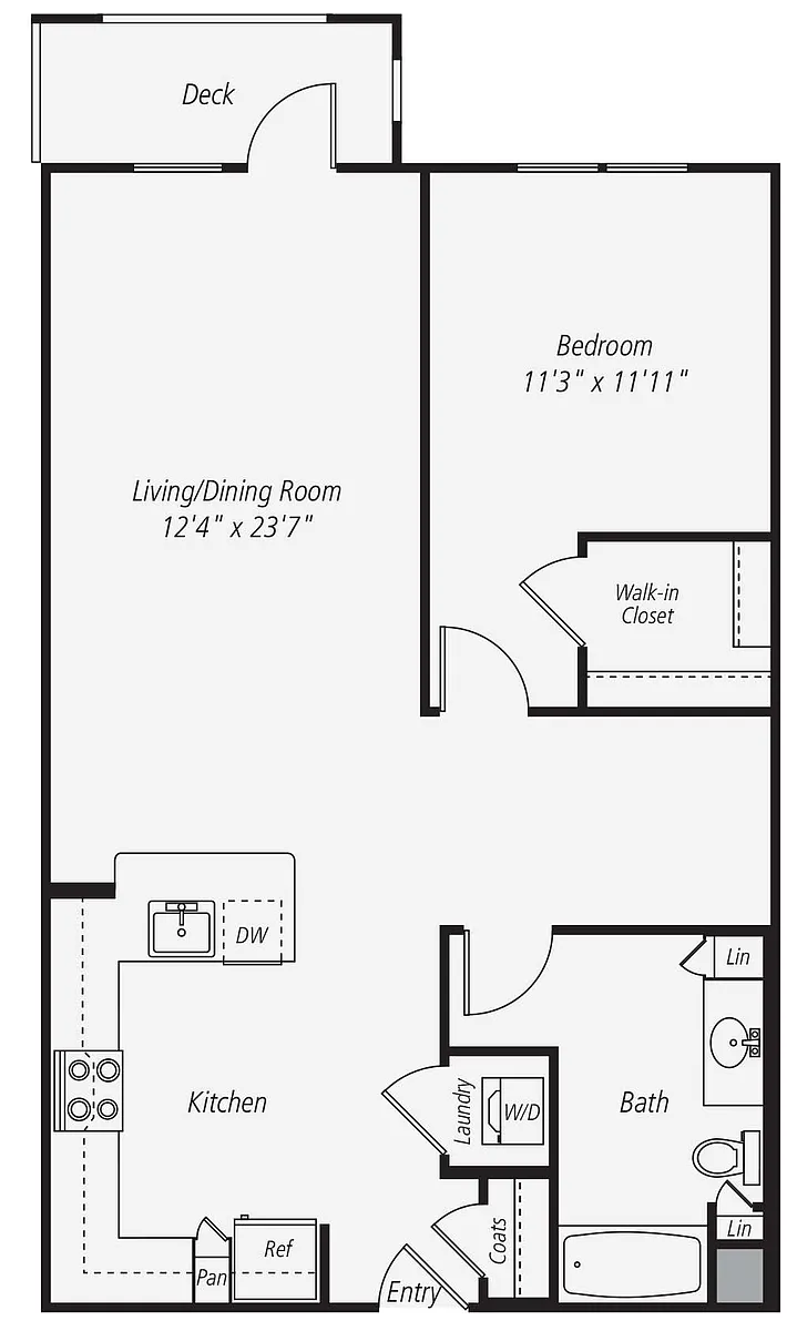 Floor plan A2-111-115-211-215-311-315