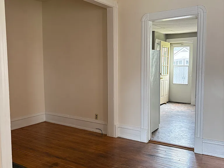 Dining room looking into kitchen