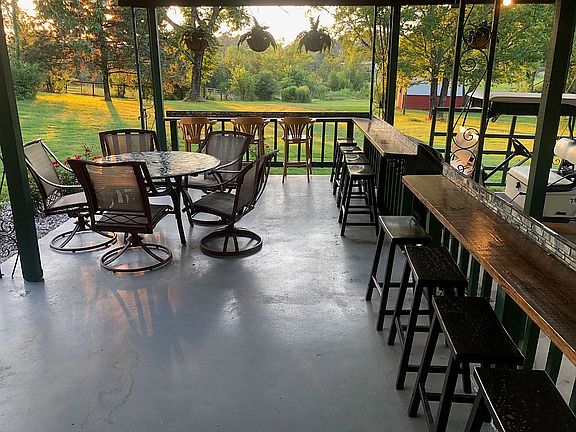 Outside patio for barbecuing