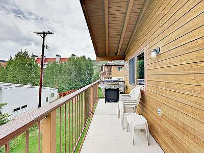 Patio- off the living room through the sliding glass door.