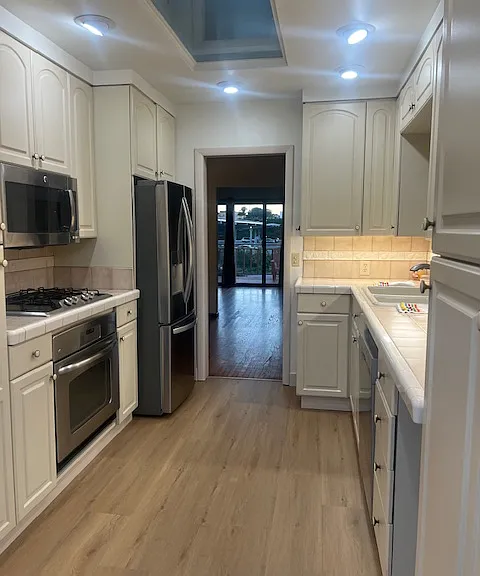 kitchen from back entrance
