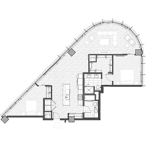 Floor plan Two Bedroom