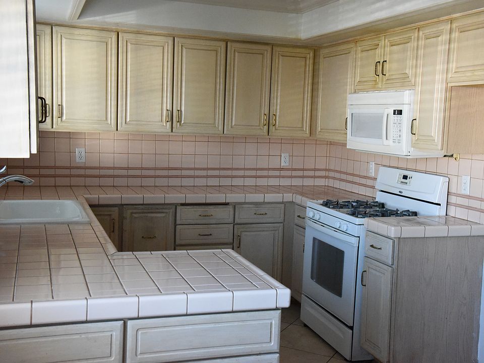Newly painted kitchen cabinets