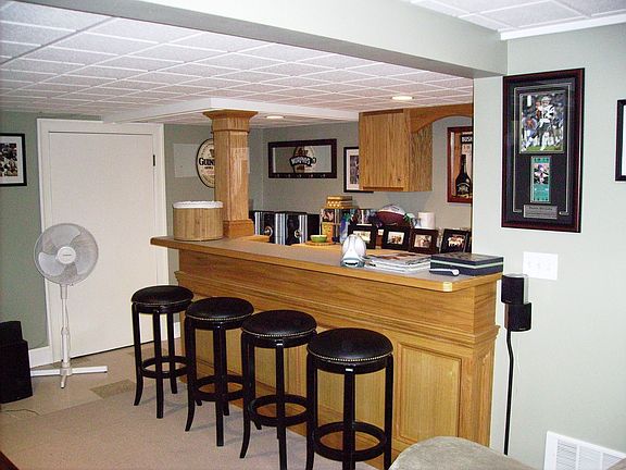 Finished Basement Bar