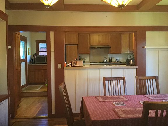 Dining room and kitchen