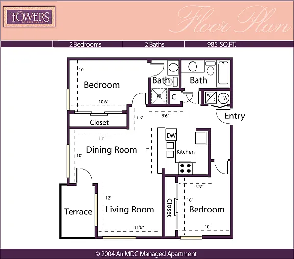 Floor plan 507B