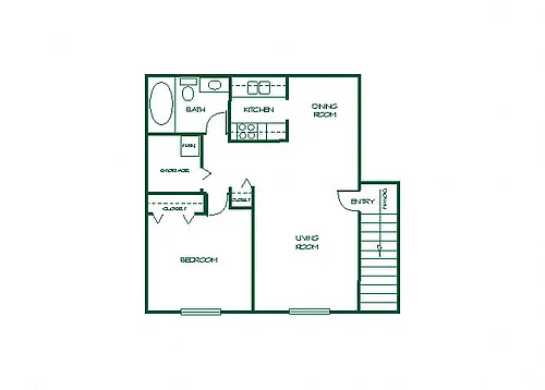 Floor plan One Bedroom