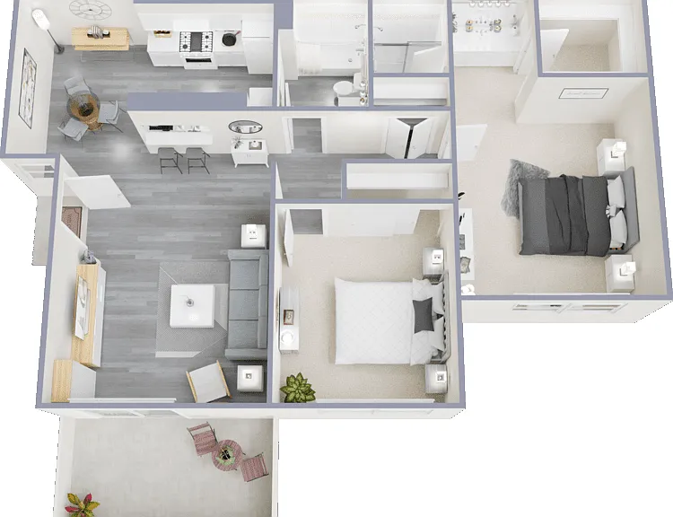 Plan D Floorplan Diagram