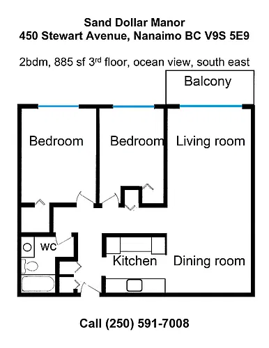Floor plan 2 Bedroom