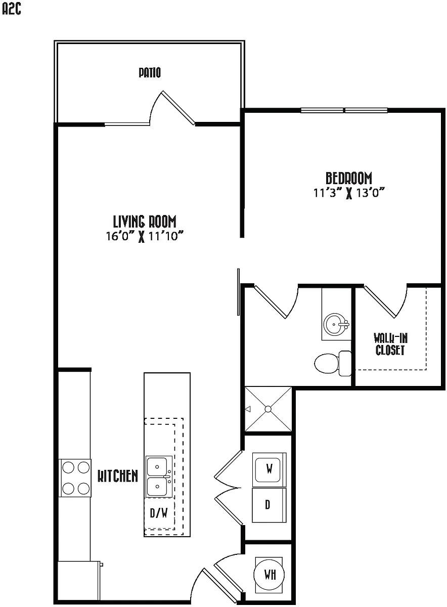 Floor plan A2C