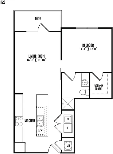 Floor plan A2C