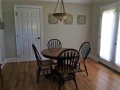 French doors to backyard patio area.