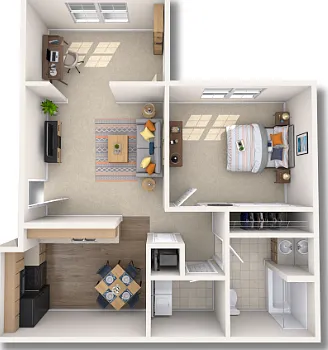 1B - 771 SQ.FT 1B - 771 SQ.FT