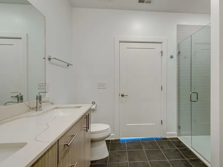 Large Master Bath and Glass Shower overlook the Bedroom and Endless Views.