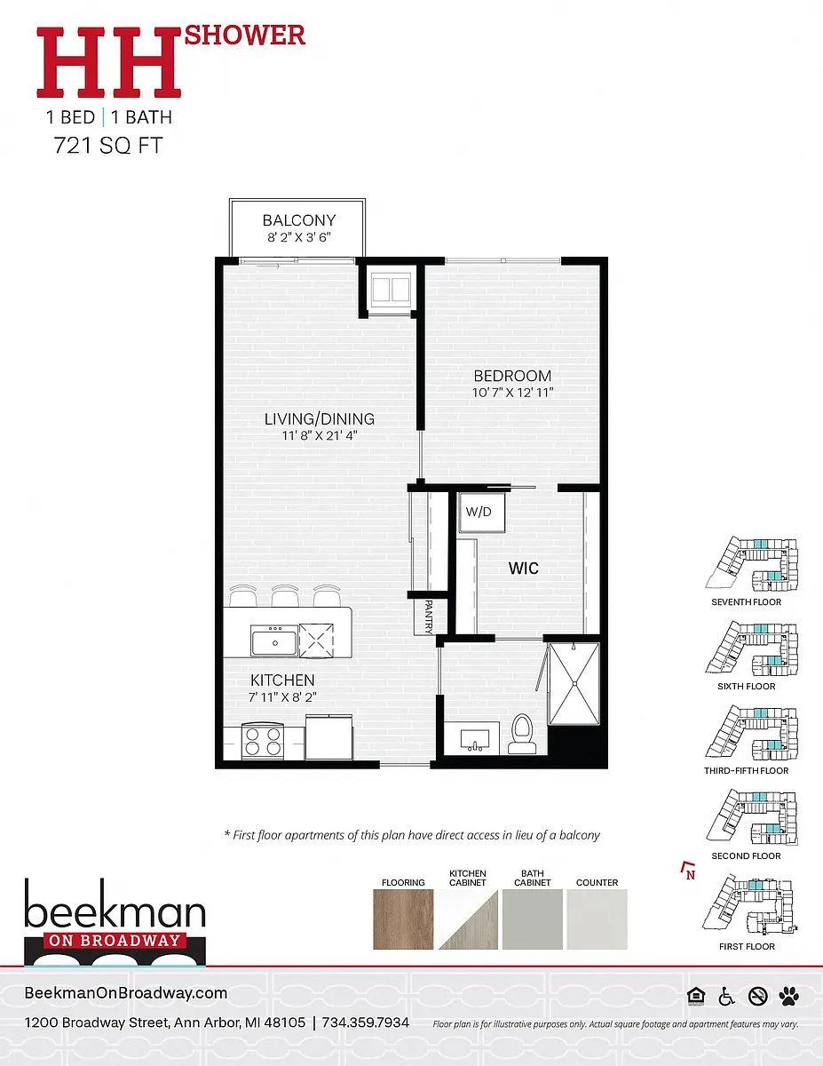 Floor plan HH Shower