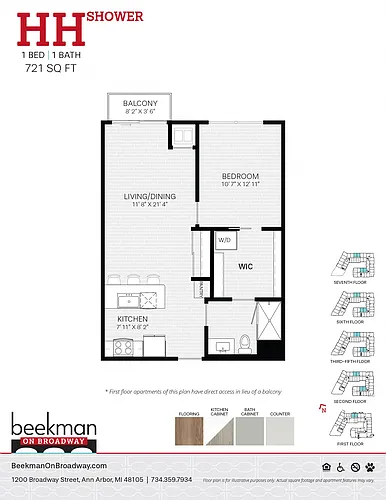 Floor plan HH Shower