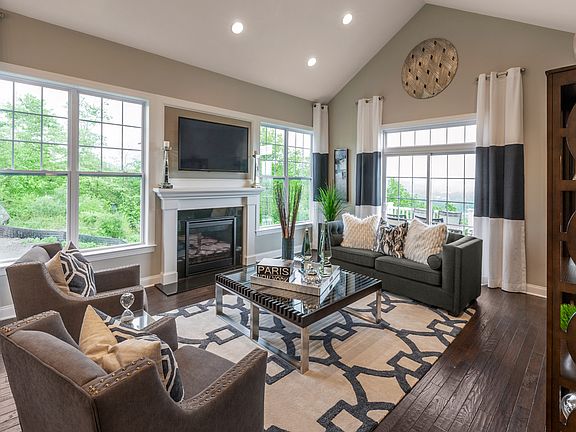 Great room with optional fireplace