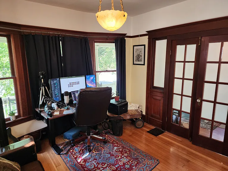home office (furnished, but doesn't include computer or monitors or guitar)