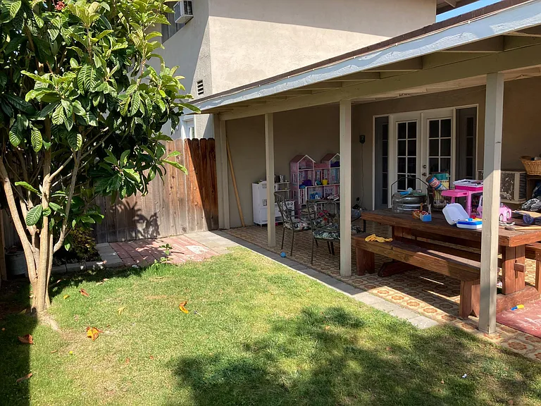 Private backyard