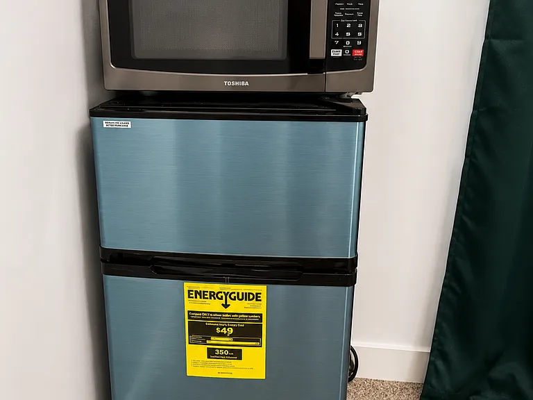 New Microwave and New Midi Fridge