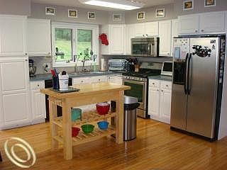Kitchen w/ White Cabinets