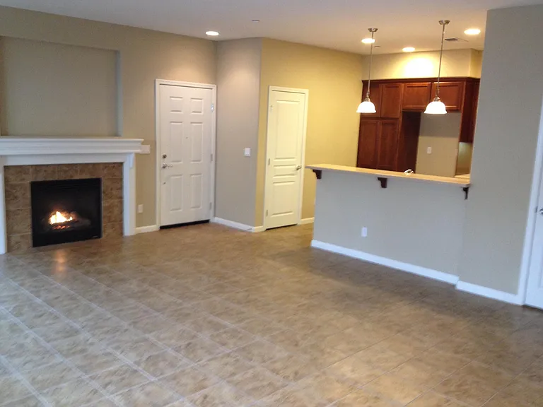 Living Room into Kitchen