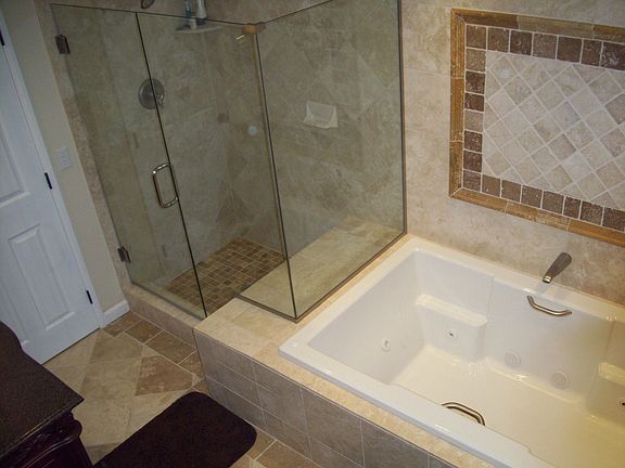 master bath- separate tub & shower