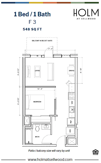 Floor plan 1x1F3