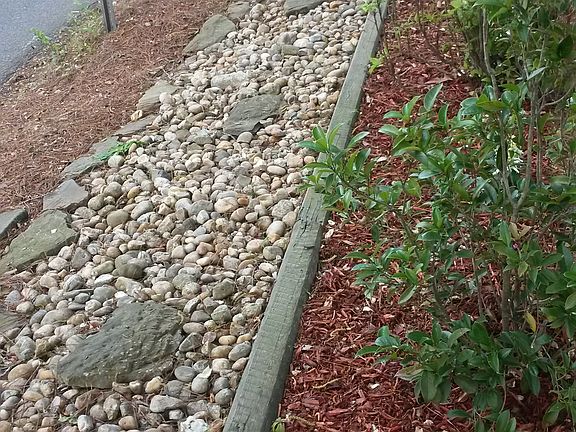 Landscaping by the road