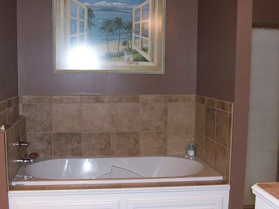 Whirlpool tub & separate shower     