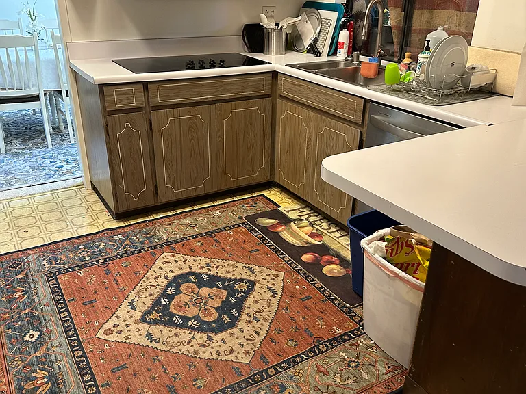 Shared kitchen off the dining room.