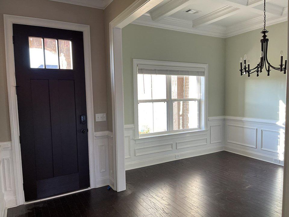 Formal dining with upgraded front door