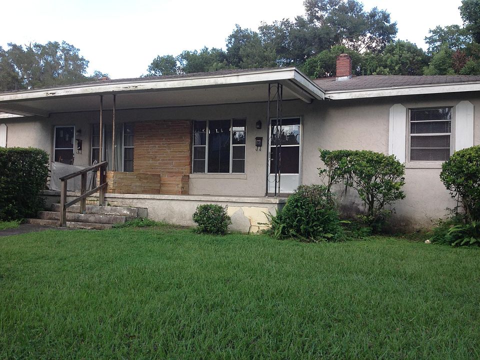 Front view and front porch